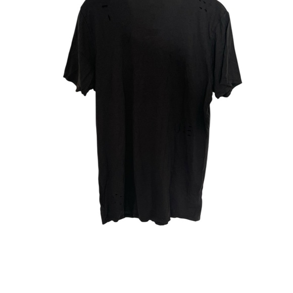 Lauren Moshi Black Tee with White Cartoon Graphic Betty Boop Distressed XS - Picture 5 of 6